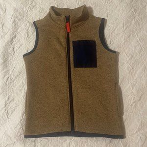 Size 5 Carter's Khaki and Navy Zip Up Vest